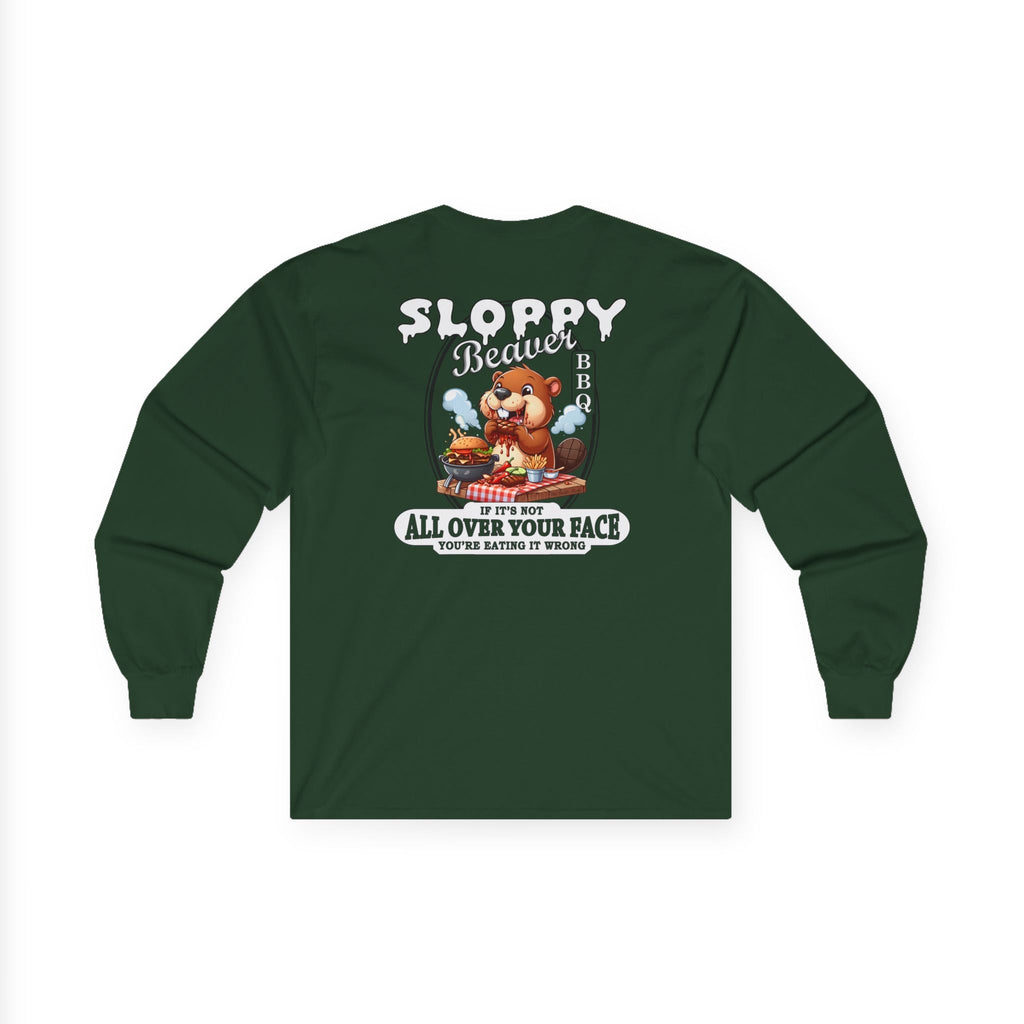 Sloppy Beaver BBQ Back Long Sleeve Tee
