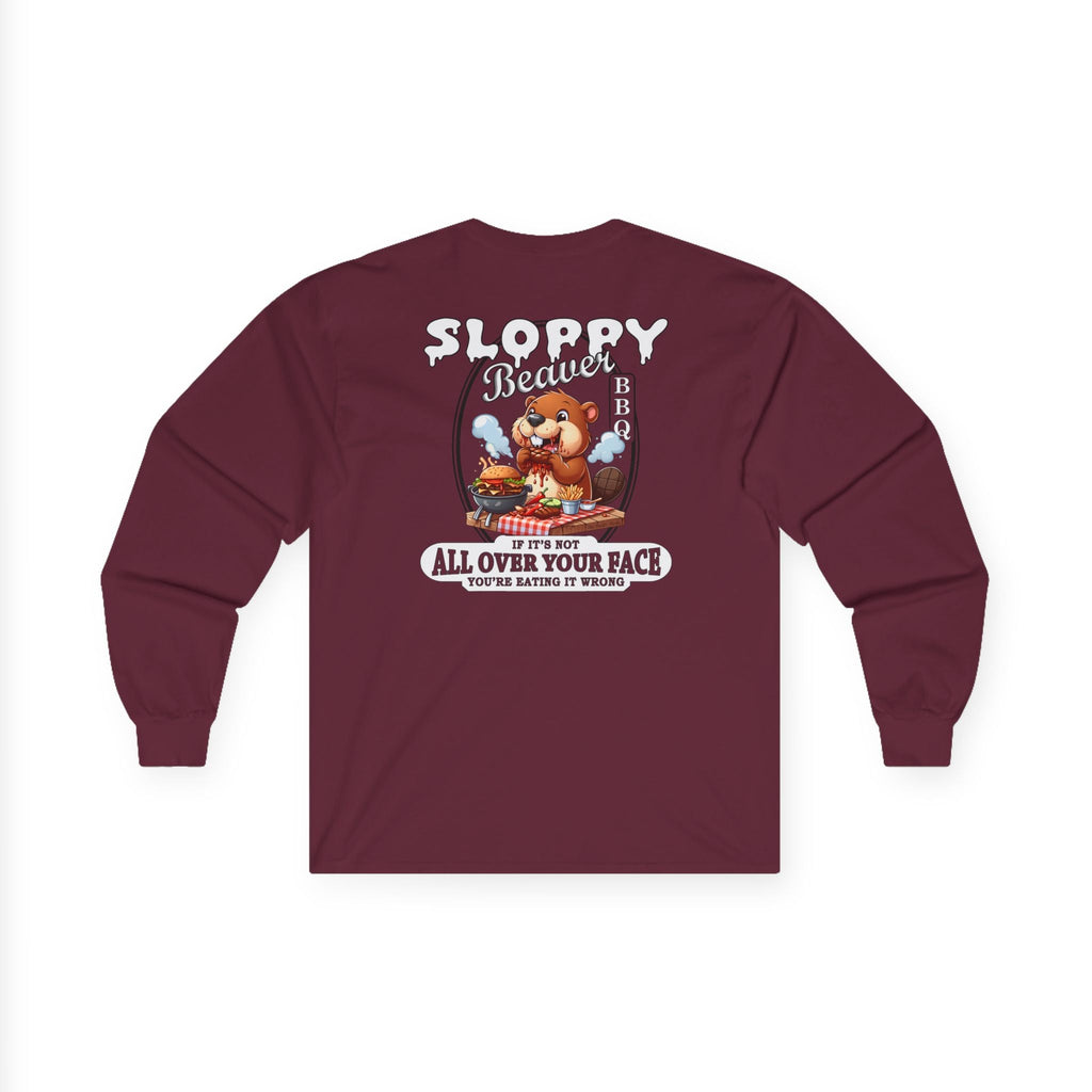 Sloppy Beaver BBQ Back Long Sleeve Tee