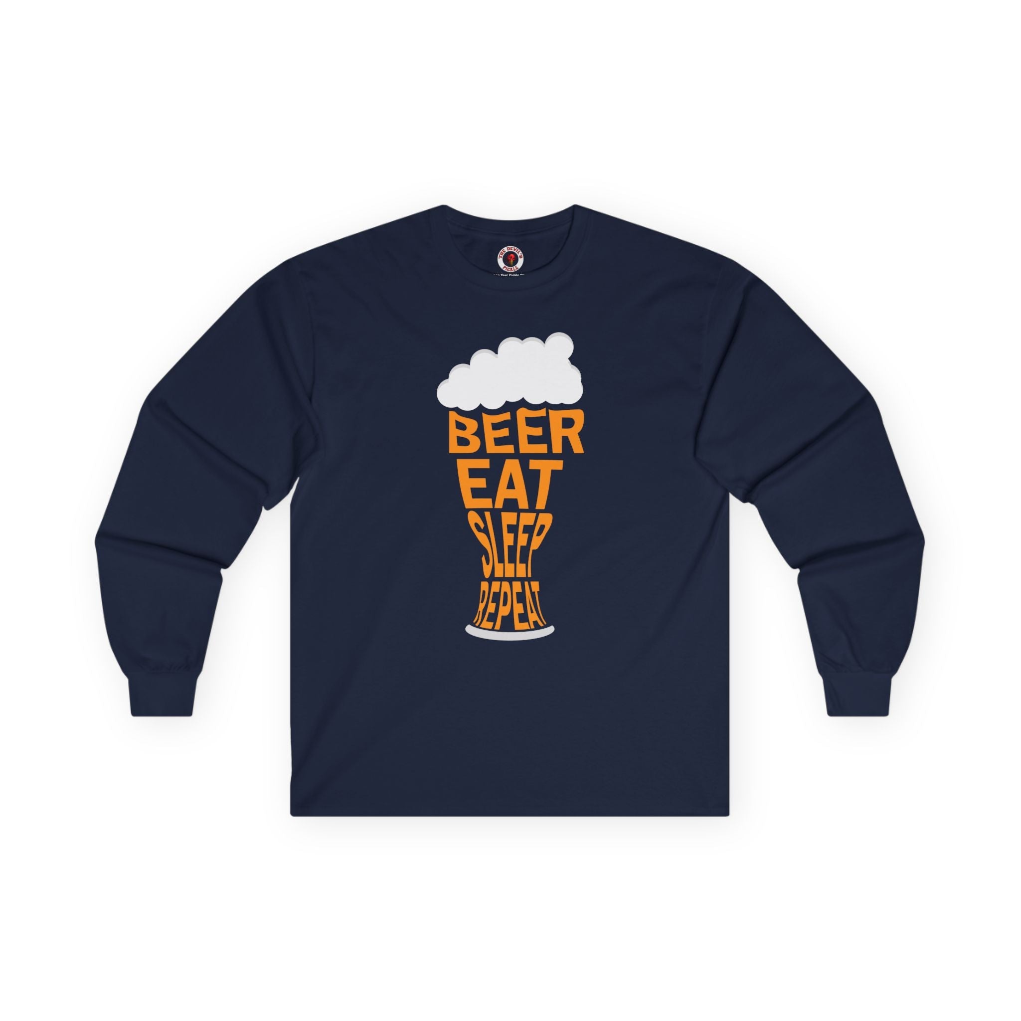 Beer Eat Sleep Repeat Long Sleeve Tee