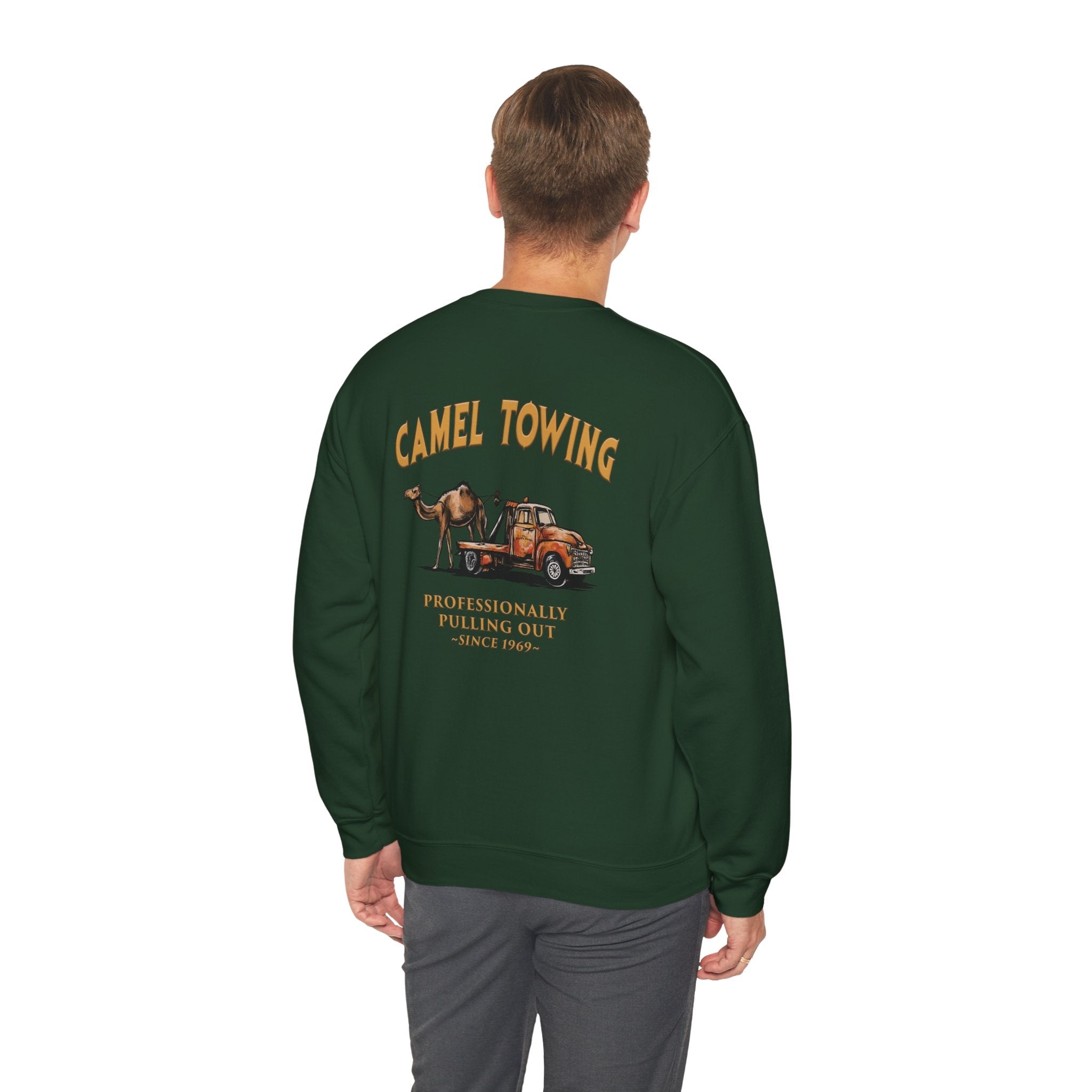 Camel Towing Back Crewneck Sweatshirt