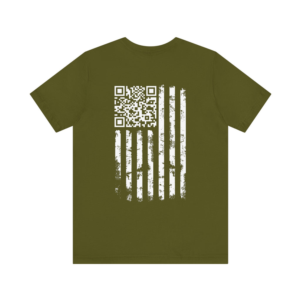 American Flag QR Code T-Shirt