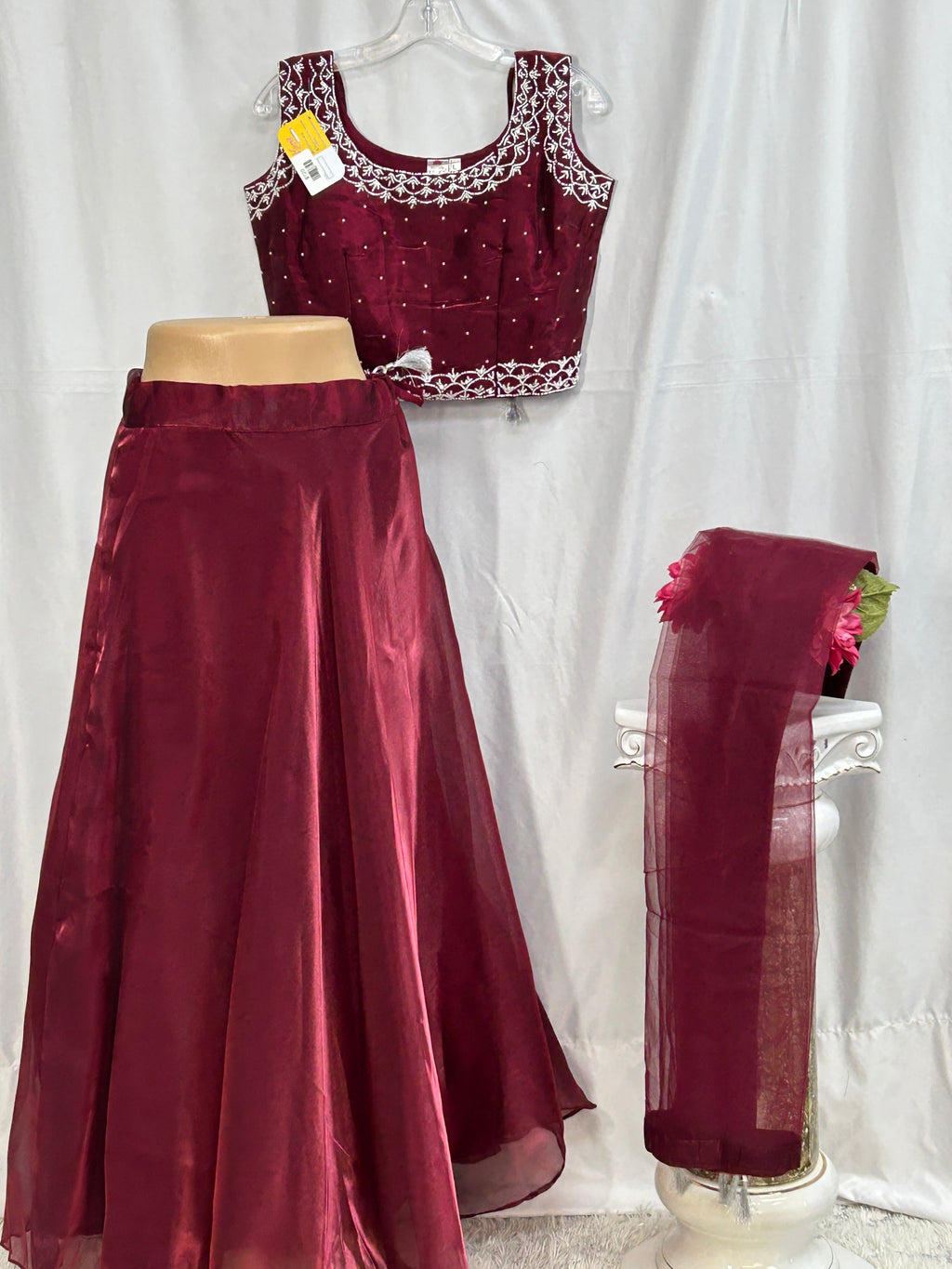 Tissue organza lehenga Choli set