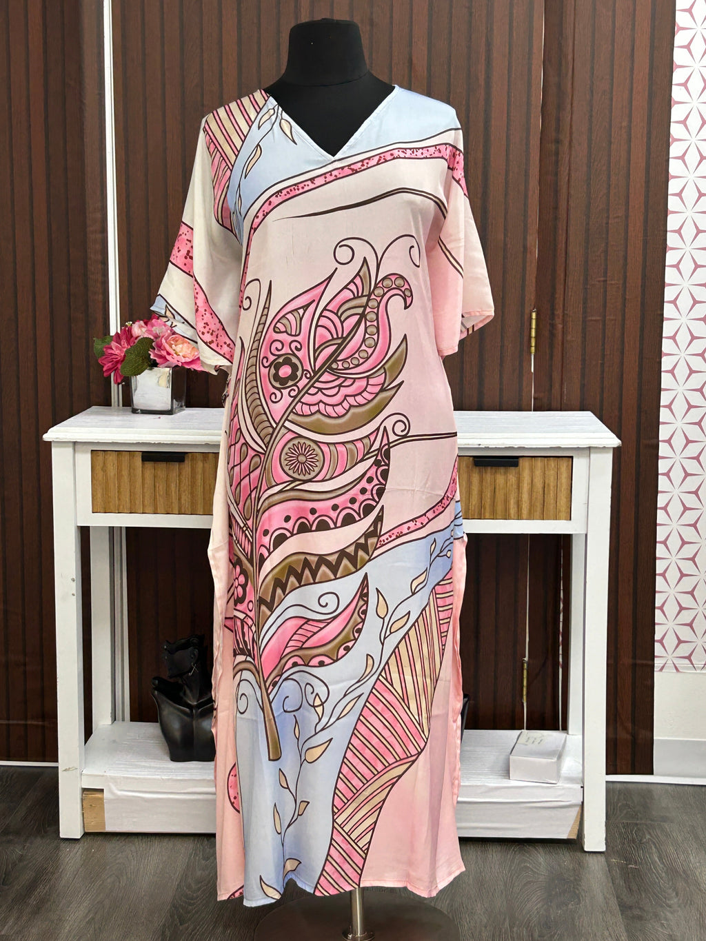 Printed kaftan dress : nighty
