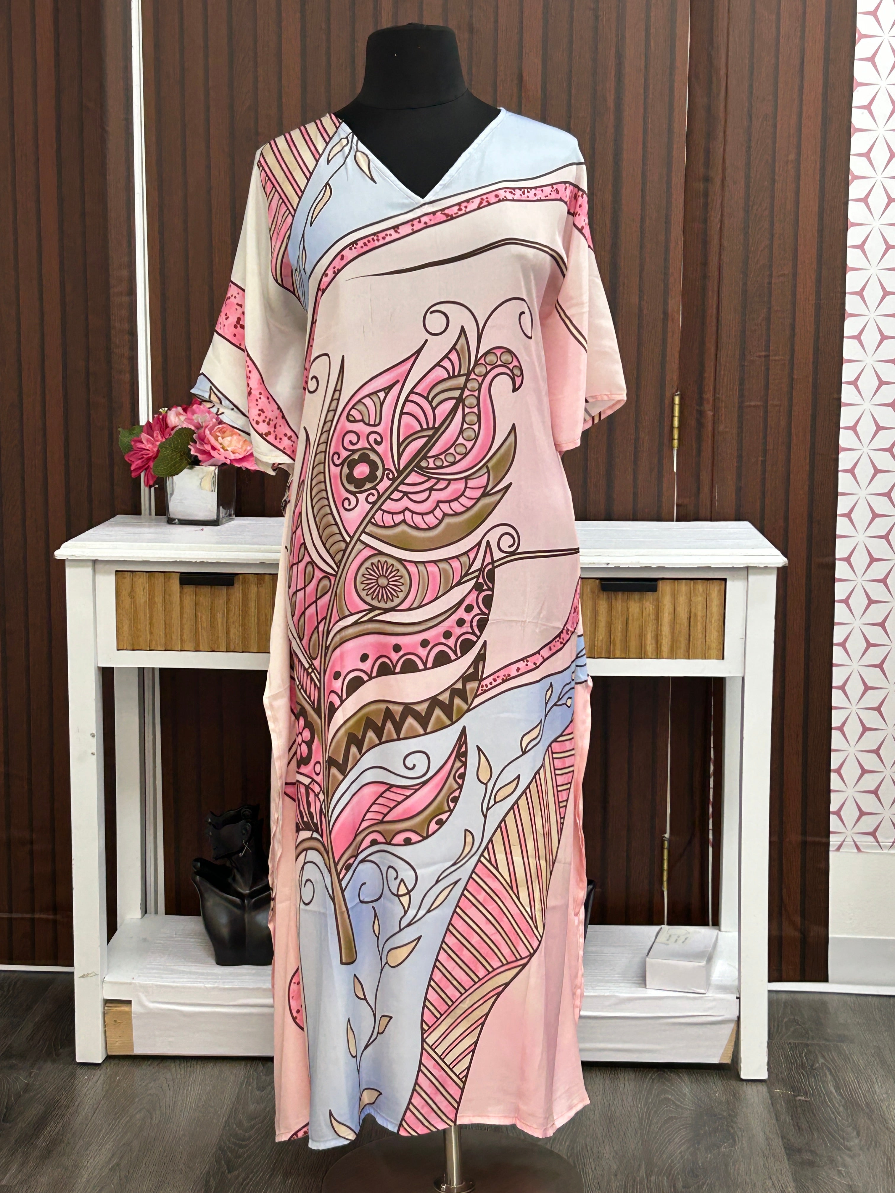 Printed kaftan dress : nighty