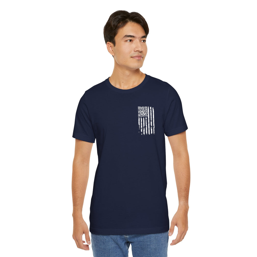 American Flag QR Code T-Shirt