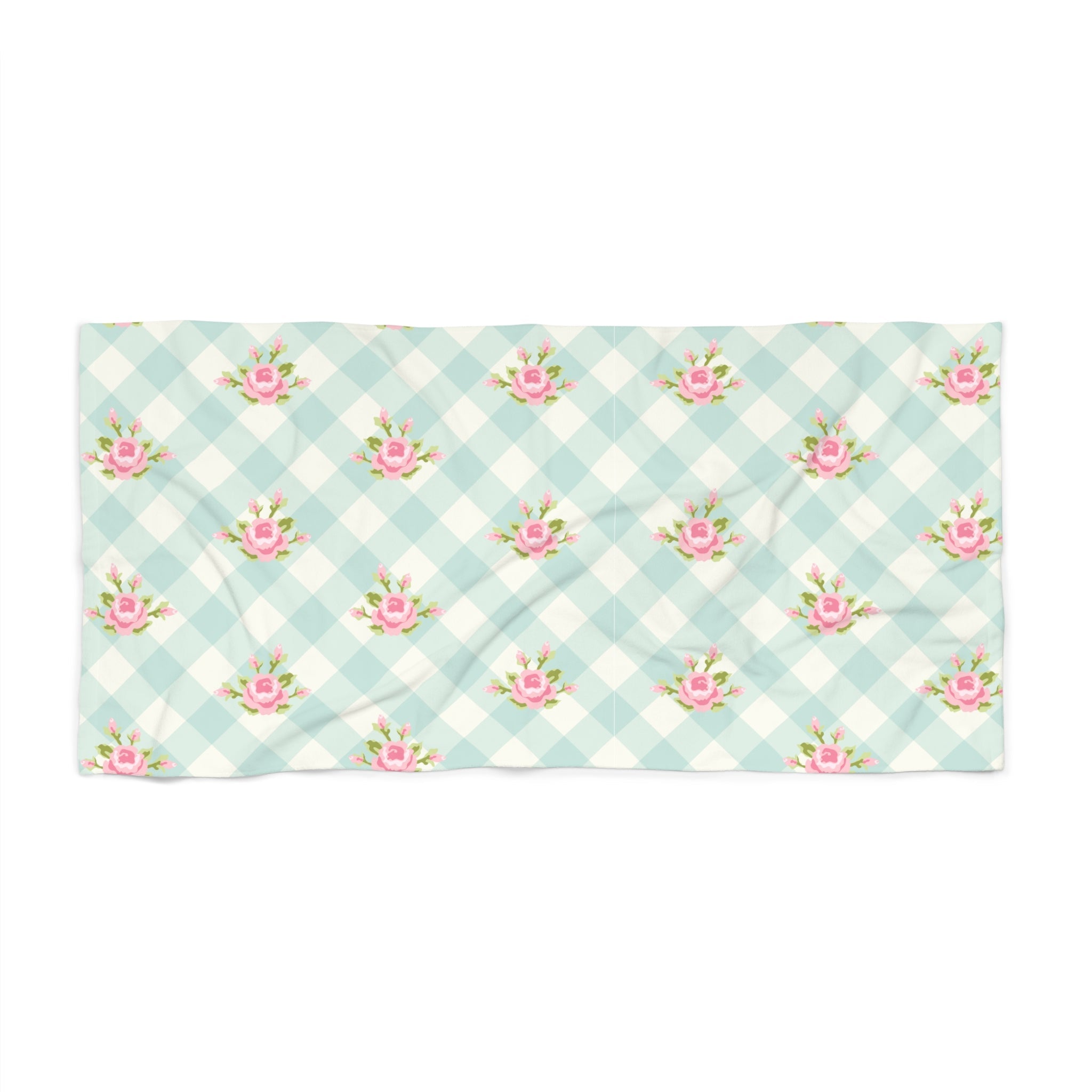 Customizable: Chic Floral Beach Towel for Summer Fun, Poolside Relaxation, Travel Essentials, Gift for Beach Lovers, Floral Design