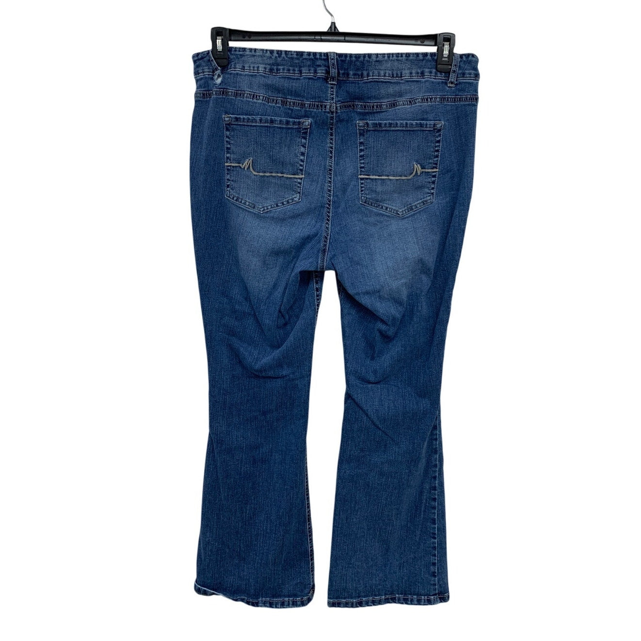 M Jeans by Maurices Womens 18W Regular Cotton Blend Mid Rise Denim Blue Jeans
