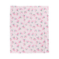 Customizable: Cozy Floral Velveteen Plush Blanket | Soft Throw, Bed Cover, Lounge Blanket, Gift for Her, Home Decor