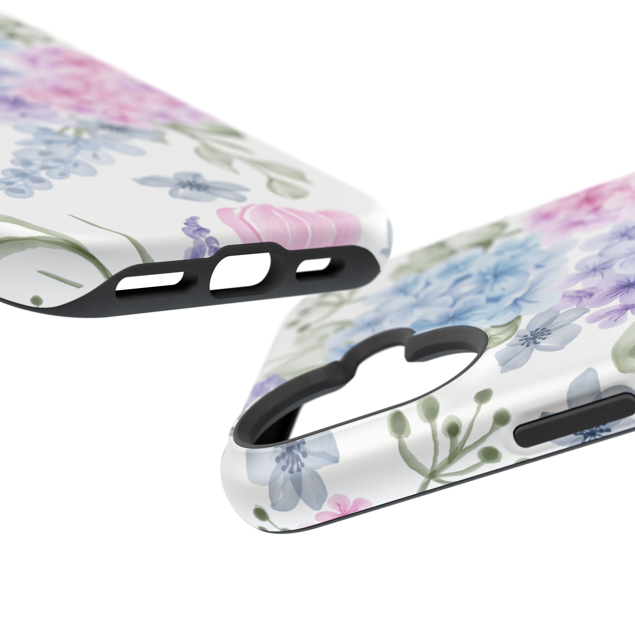 Customizable: Floral Hydrangea Impact-Resistant Phone Case
