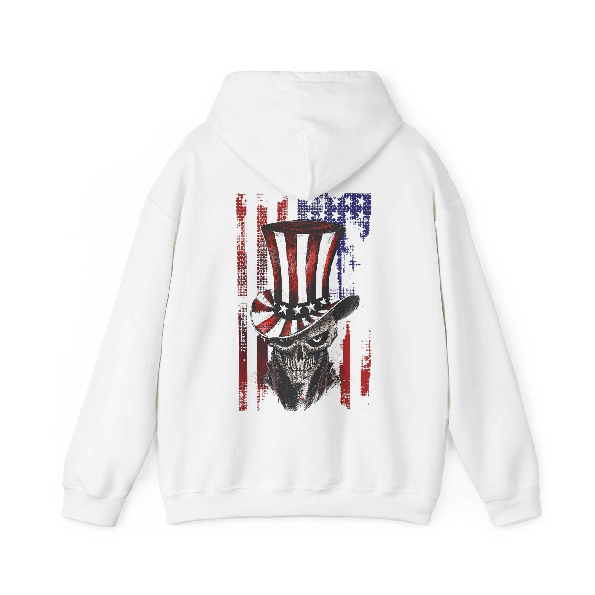 Patriotic Skull Hooded Sweatshirt