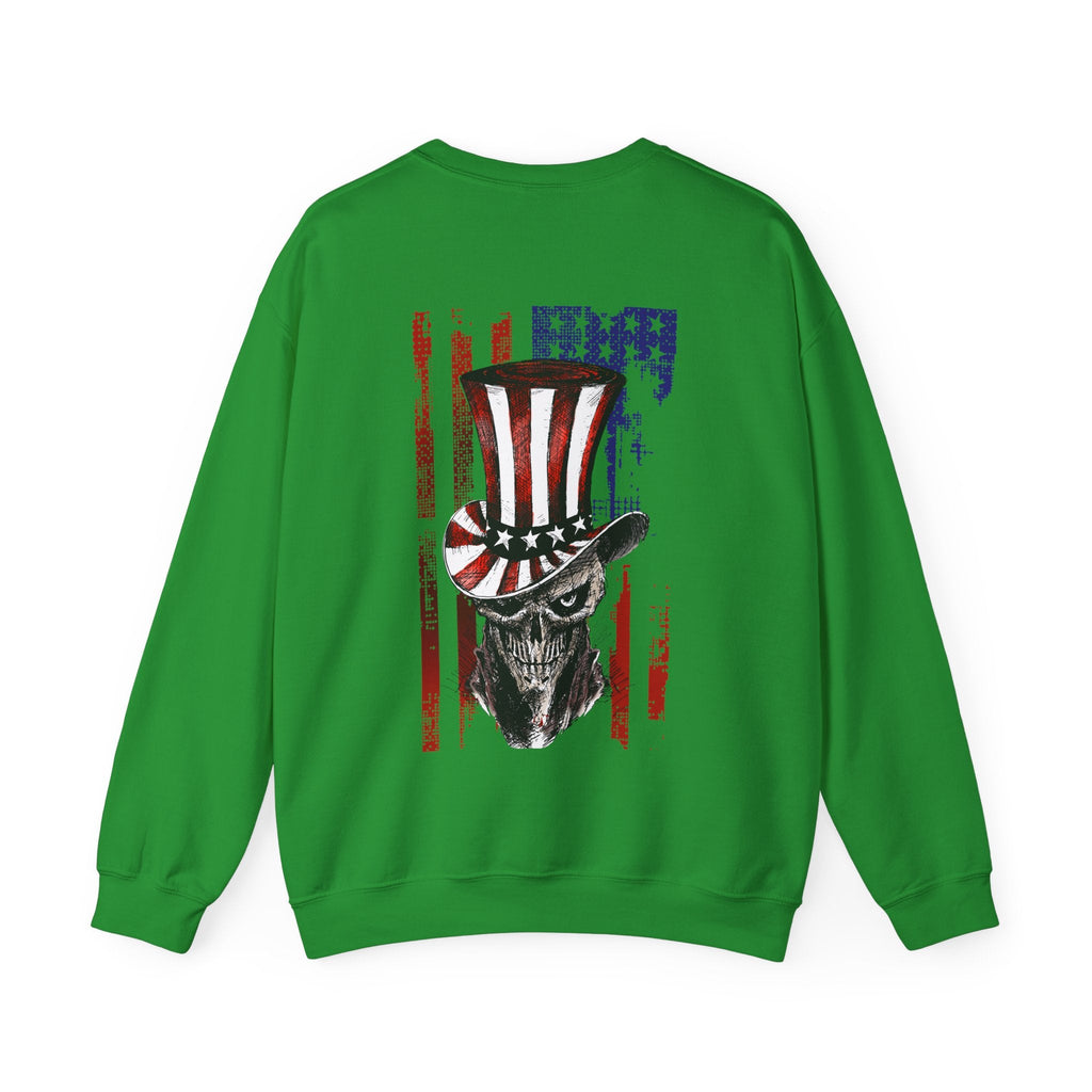 Patriotic Skull Crewneck Sweatshirt