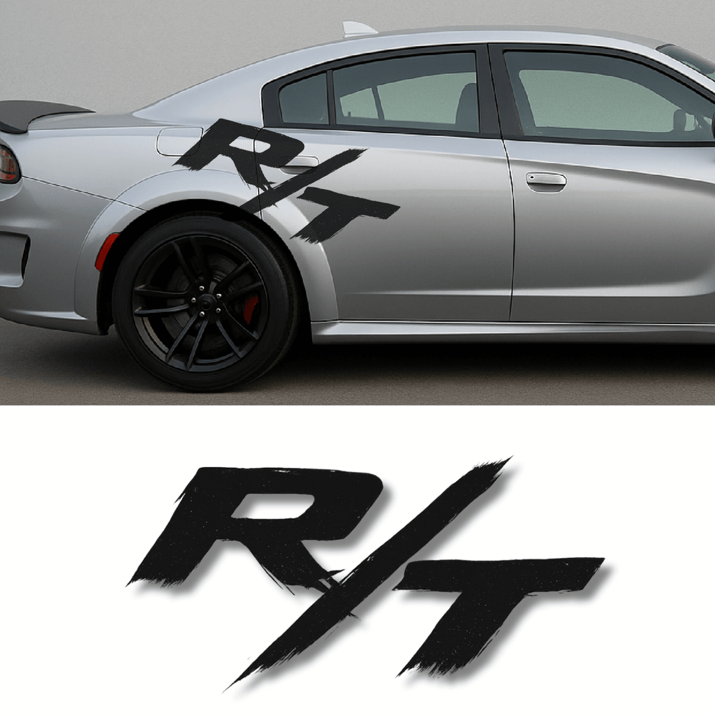 Dodge Challenger & Charger R/T Decal (2015–2023) – Premium Vinyl Sticker for Car, Window, or Body