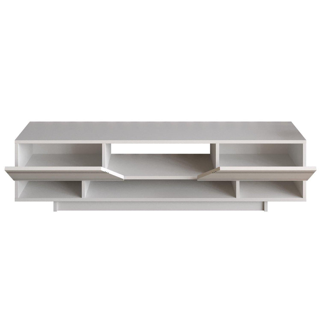 Aspatria 63" TV Stand and Media Console with Cabinets and Shelves fro TVs up to 72"