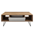 Mistico 47" Wide Coffee Table with A Cabinet and Shelves