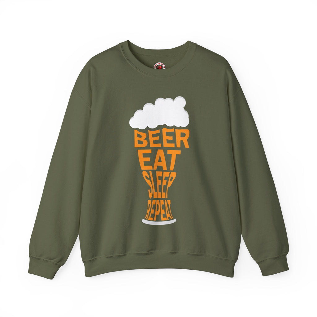 Beer Eat Sleep Repeat Crewneck Sweatshirt