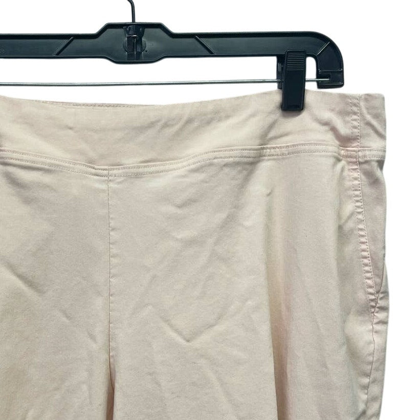 Dalia Size 18W Pale Pink Rayon Blend Elastic Waist Pull On Pants Faux Pockets