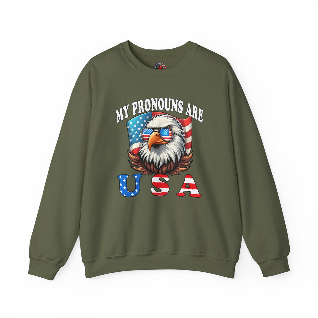 My Pronouns Are U.S.A Crewneck Sweatshirt