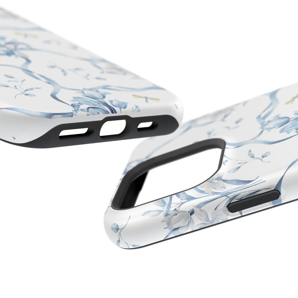 Customizable: Blue Floral-Inspired Phone Case