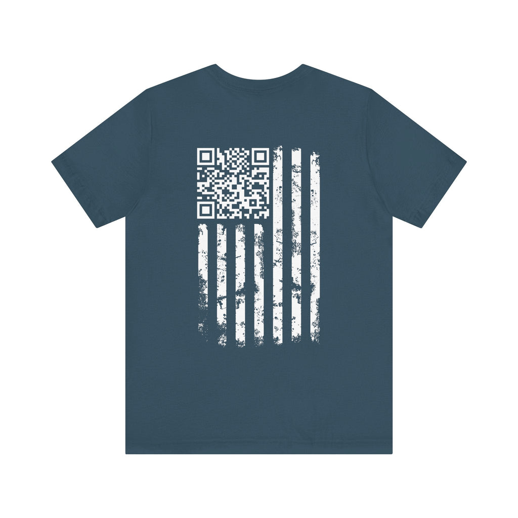 American Flag QR Code T-Shirt