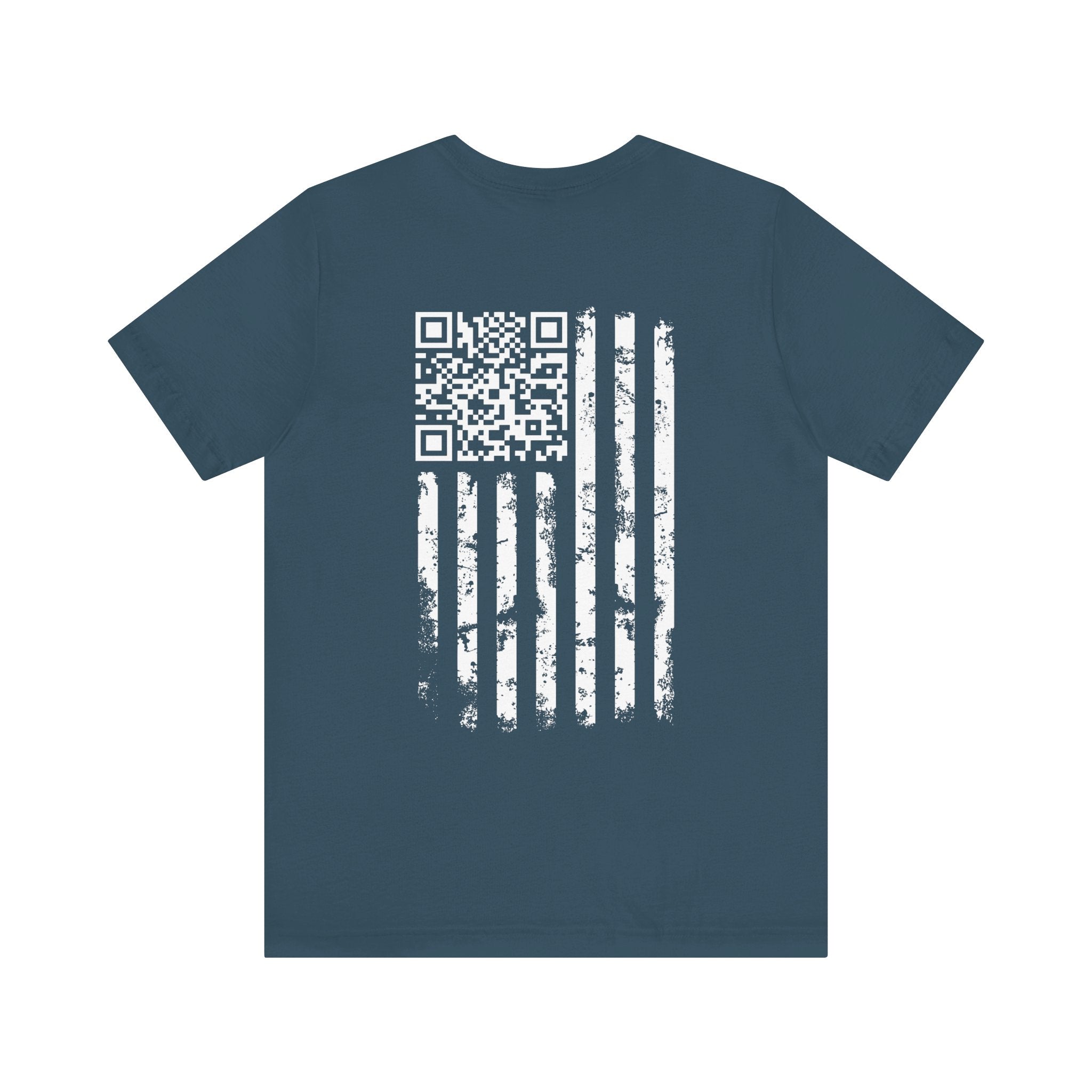 American Flag QR Code T-Shirt