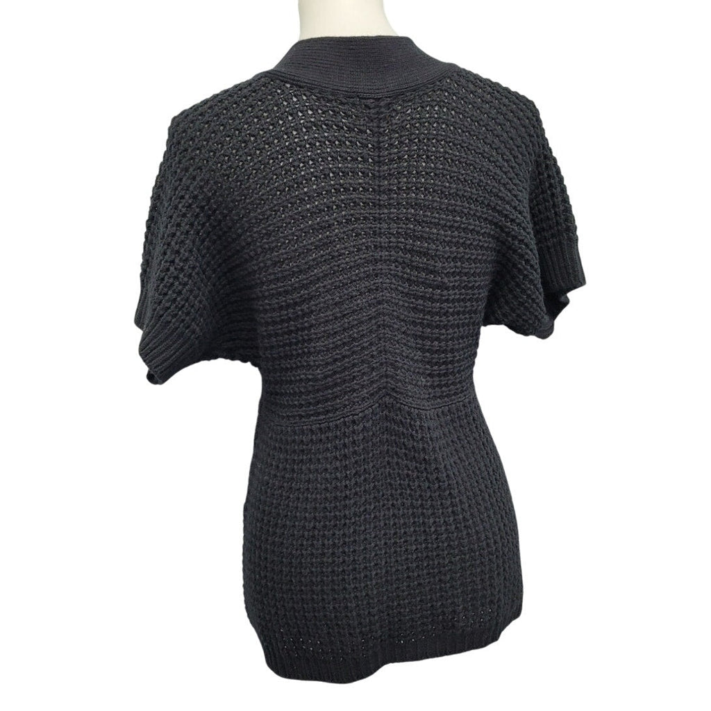 Oh Baby Womens Large 100% Acrylic Short Sleeve Maternity Knit Cardigan Sweater