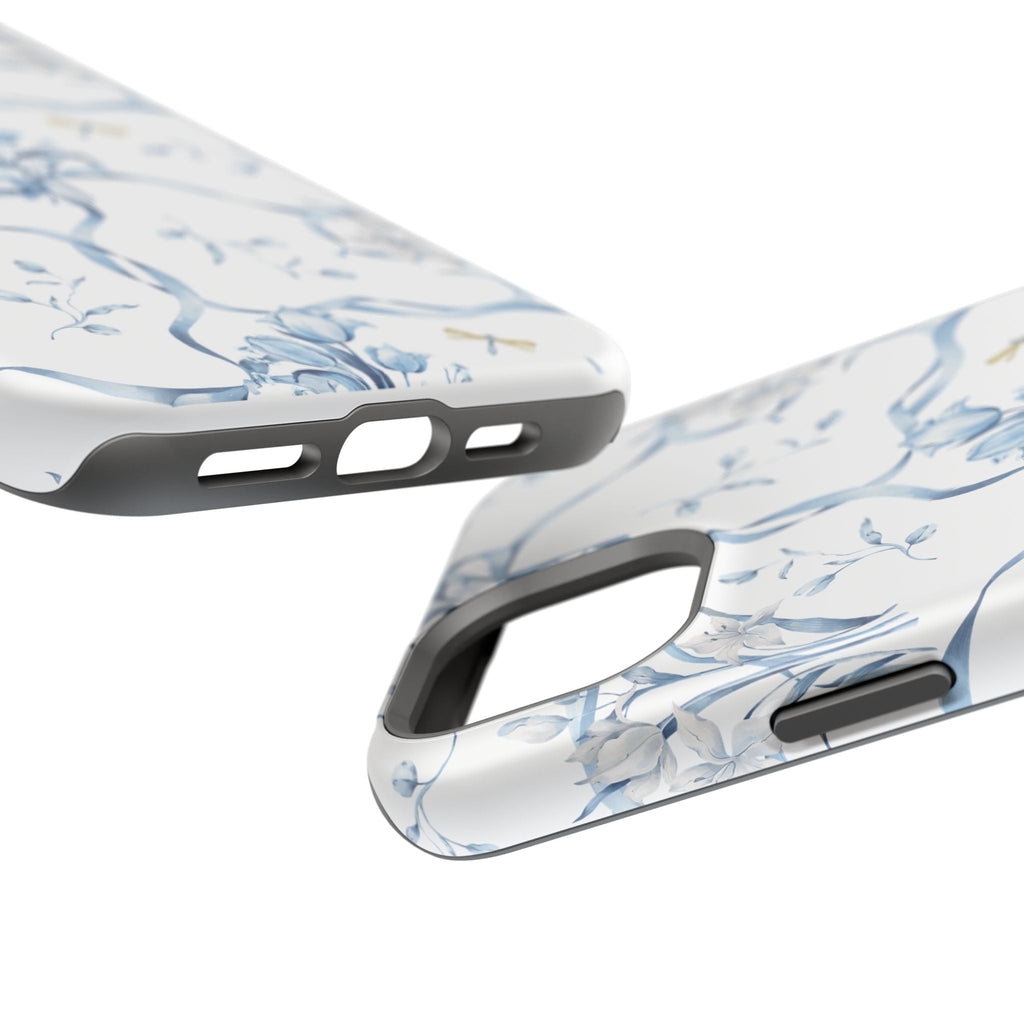 Customizable: Blue Floral-Inspired Phone Case