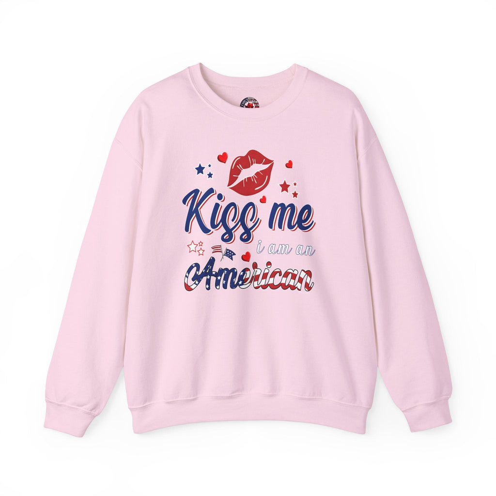 Kiss Me I Am An American Crewneck Sweatshirt