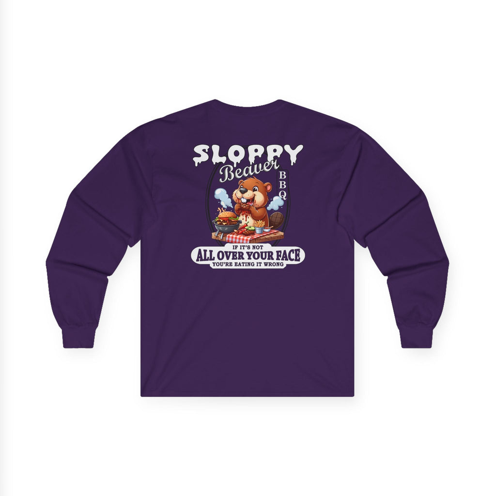 Sloppy Beaver BBQ Back Long Sleeve Tee