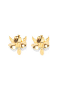 Women's Tiny Golden Orchid Earrings