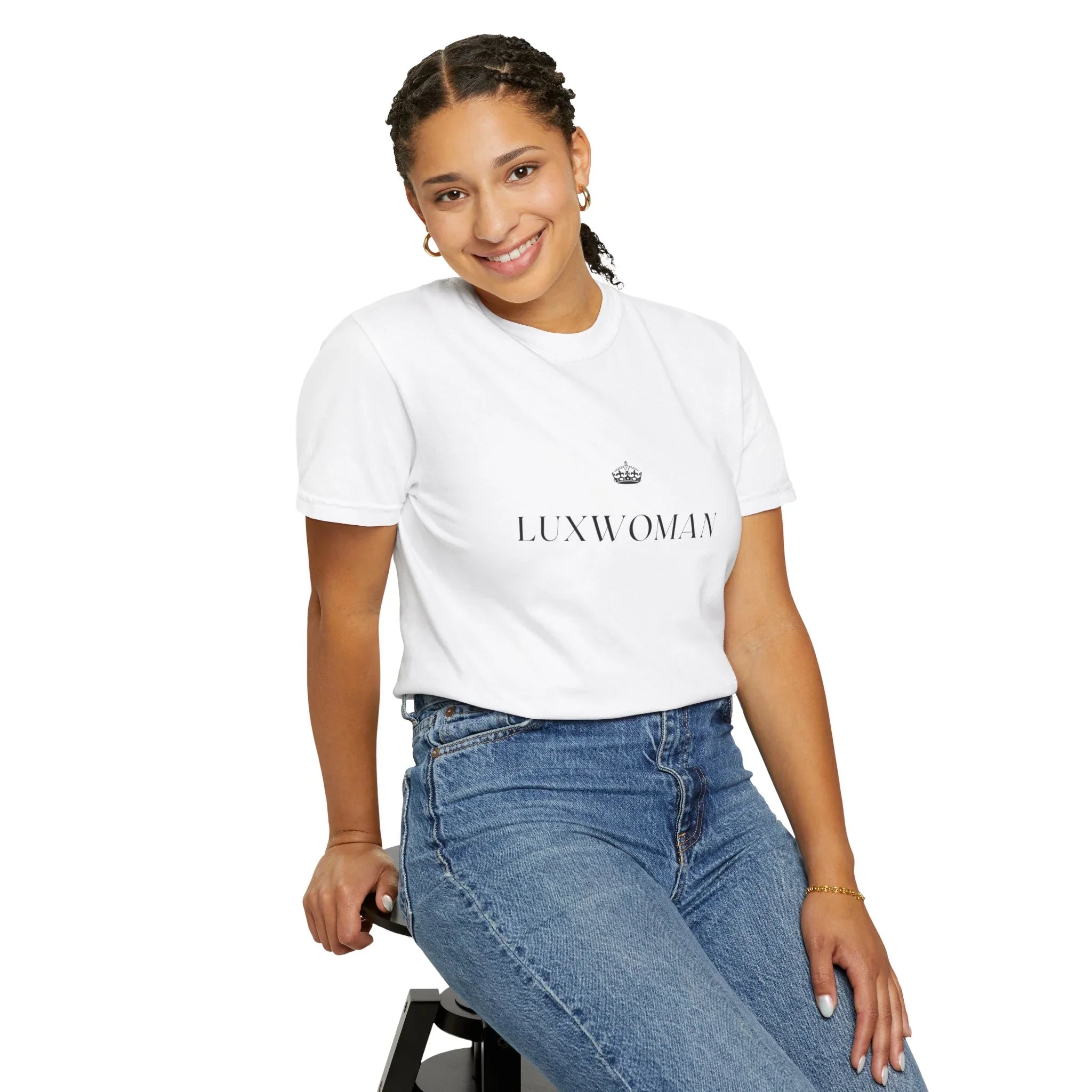 LUXWOMAN Soft 100% Cotton Comfort Tee