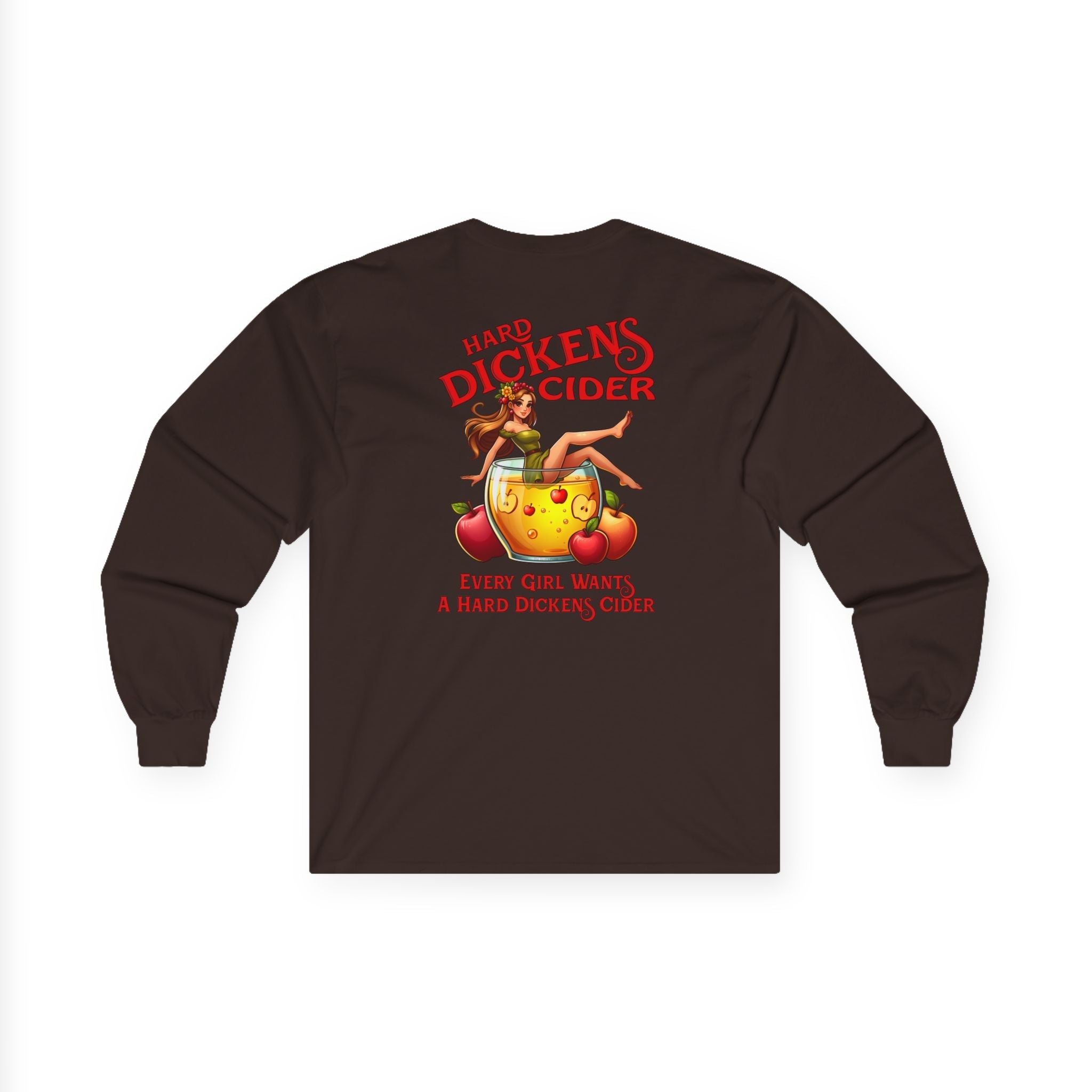 Hard Dickens Cider Front/Back Long Sleeve Tee