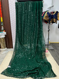 Sequin work saree