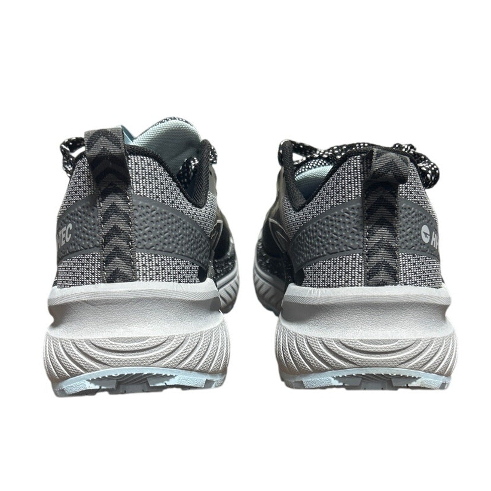 Hi-Tec Womens Size 7 Black Gray Spotted Lace Up Comfort Athletic Tennis Shoes