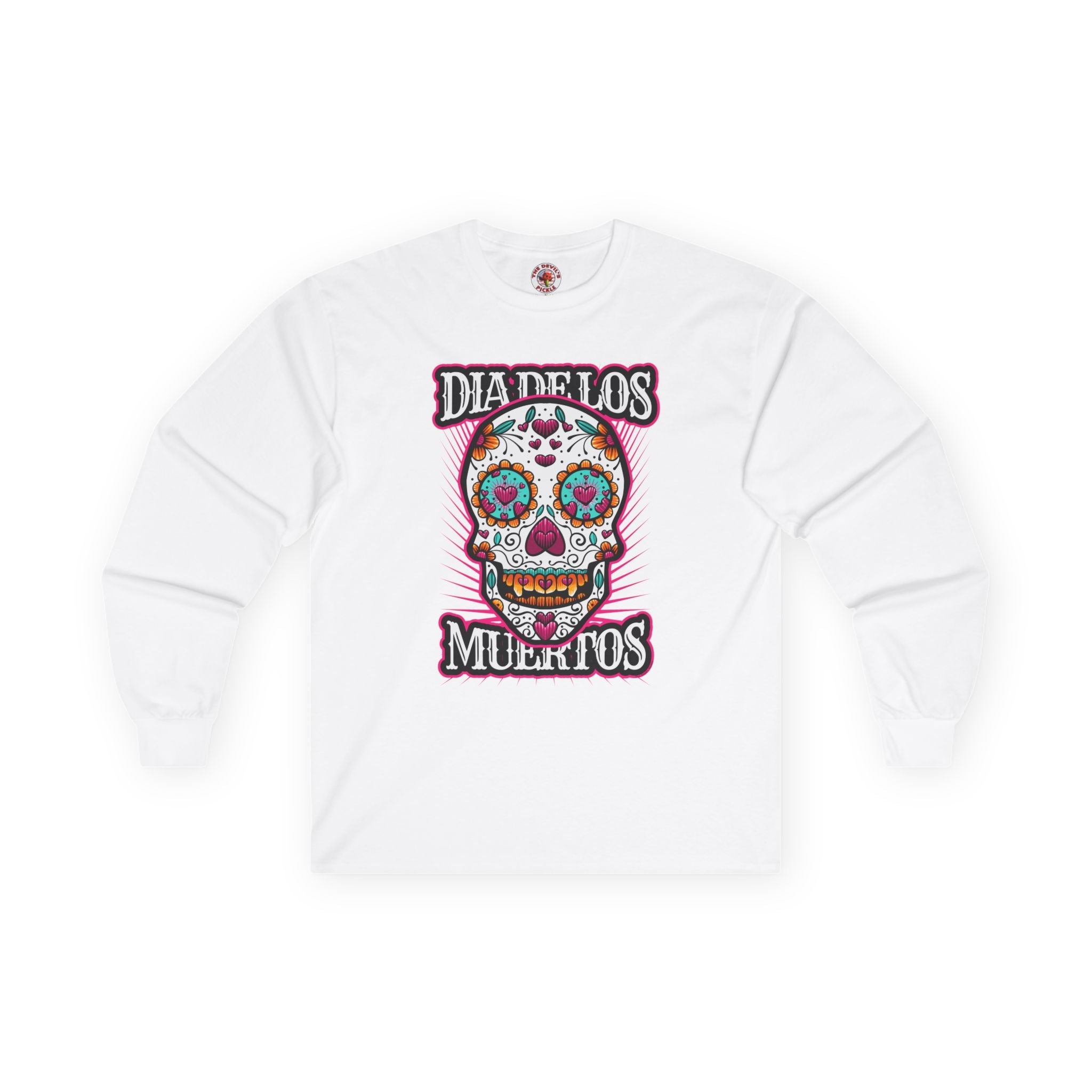 Dia De Los Muertos Skull Long Sleeve Tee