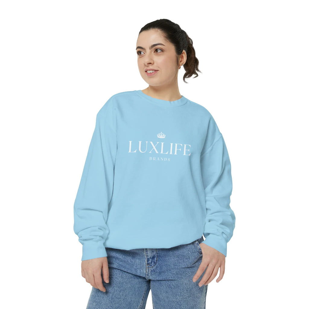 Luxlife Brands Garment-Dyed Sweatshirt