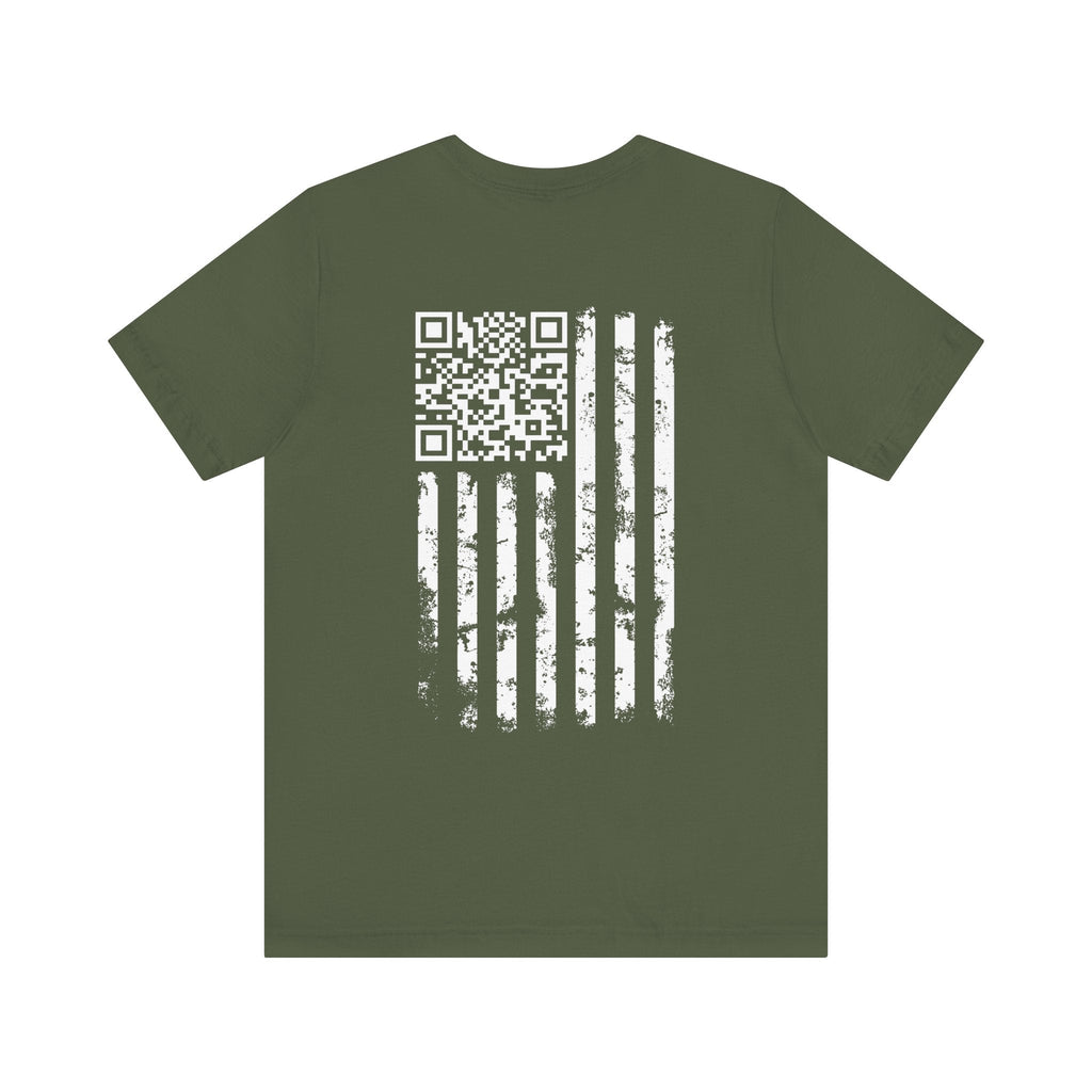 American Flag QR Code T-Shirt
