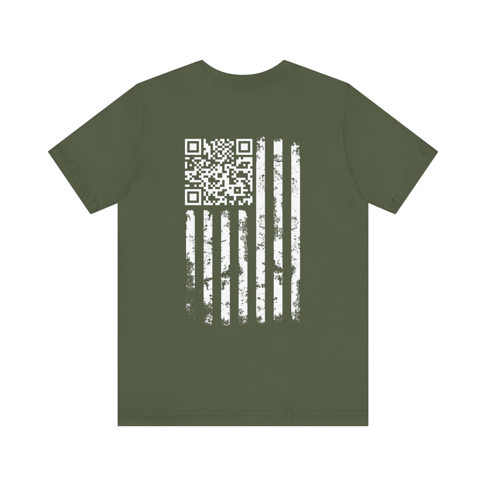 American Flag QR Code T-Shirt