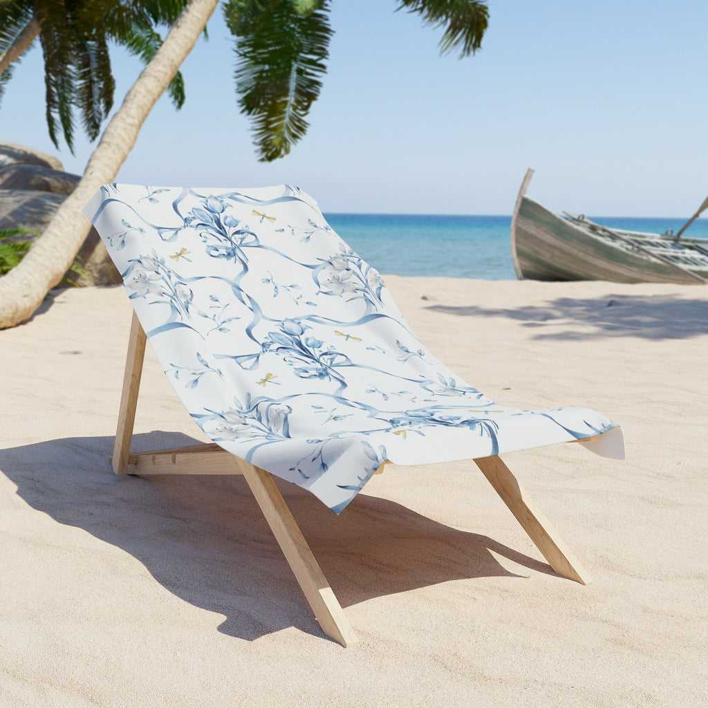 Customizable: Elegant Floral Beach Towel, Summer Accessory, Poolside Essential, Gift for Beach Lovers, Vacation Must-Have!