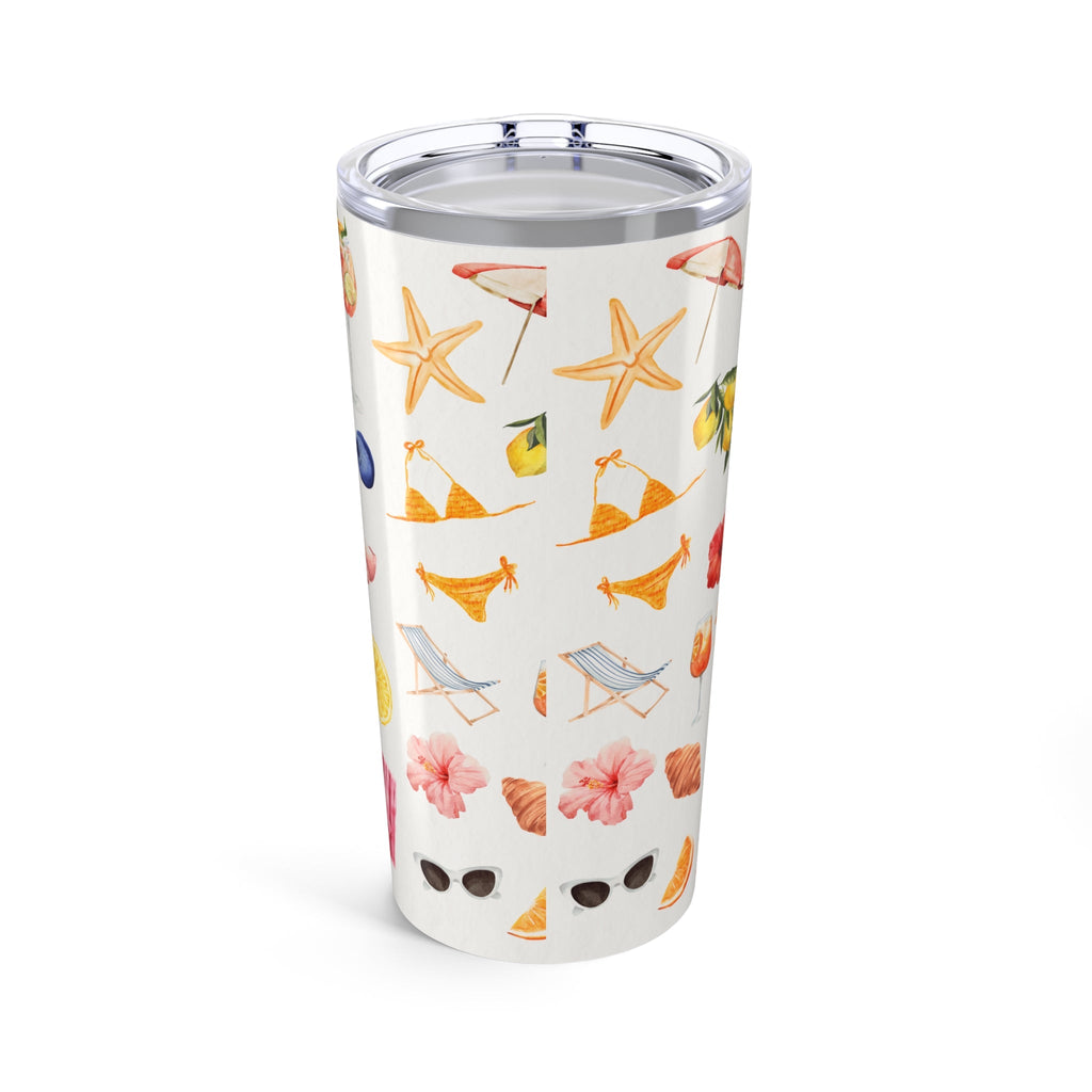 Customizable: Tropical Tumbler 20oz | Summer Drinkware, Beach Vibes, Travel Mug, Floral Insulated Cup, Gift for Her