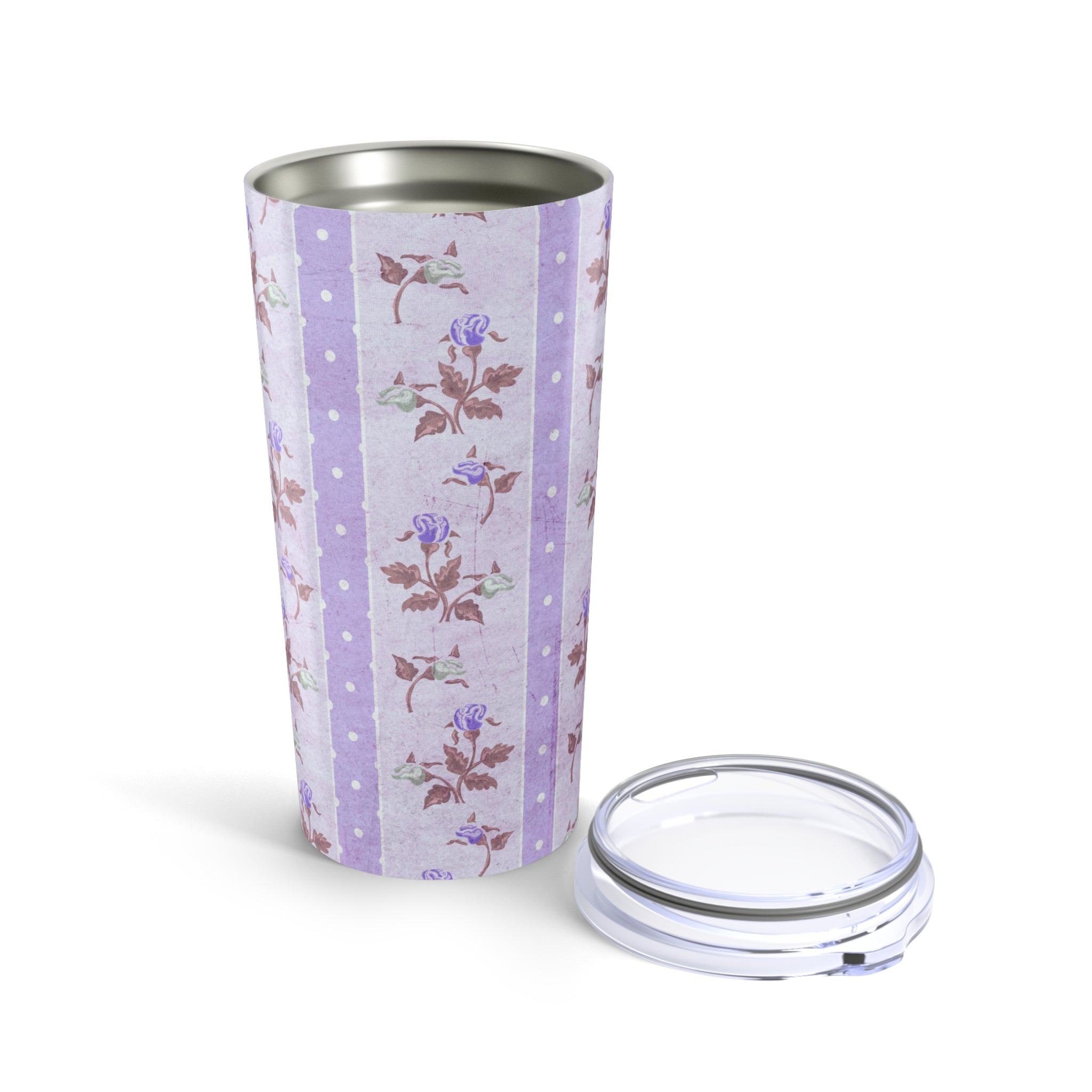 Customizable: Floral Design Tumbler - Stylish 20oz Travel Mug for Coffee Lovers, Gifts for Her, Outdoor Adventures, Home Decor, Mother's Day Gift
