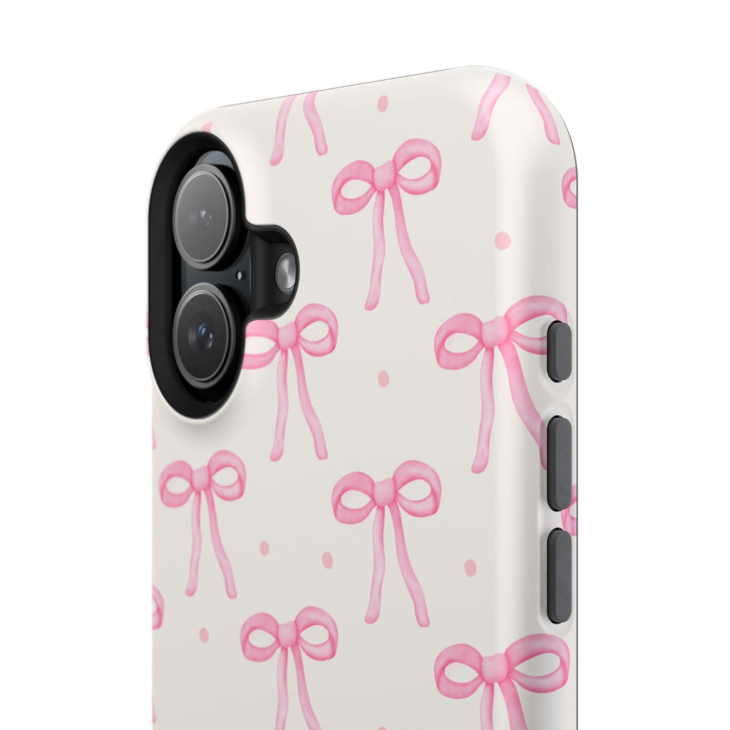 Customizable: Cute Pink Bow Impact-Resistant Phone Case