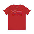 Thin Blue Line American Flag T-Shirt