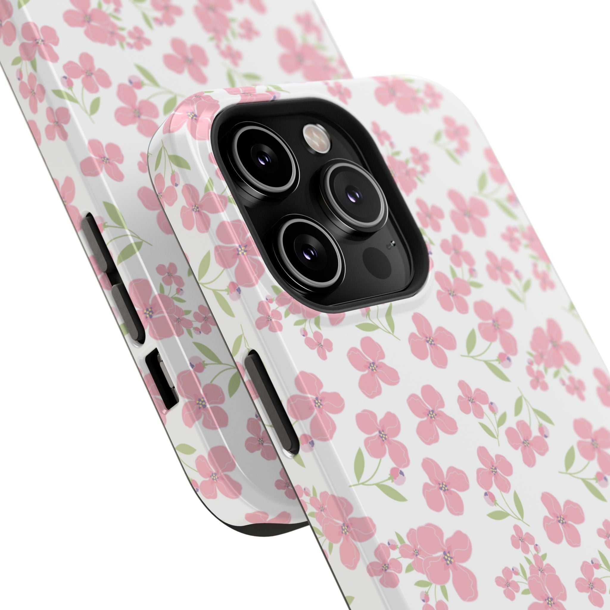 Customizable: Floral Impact-Resistant Phone Case