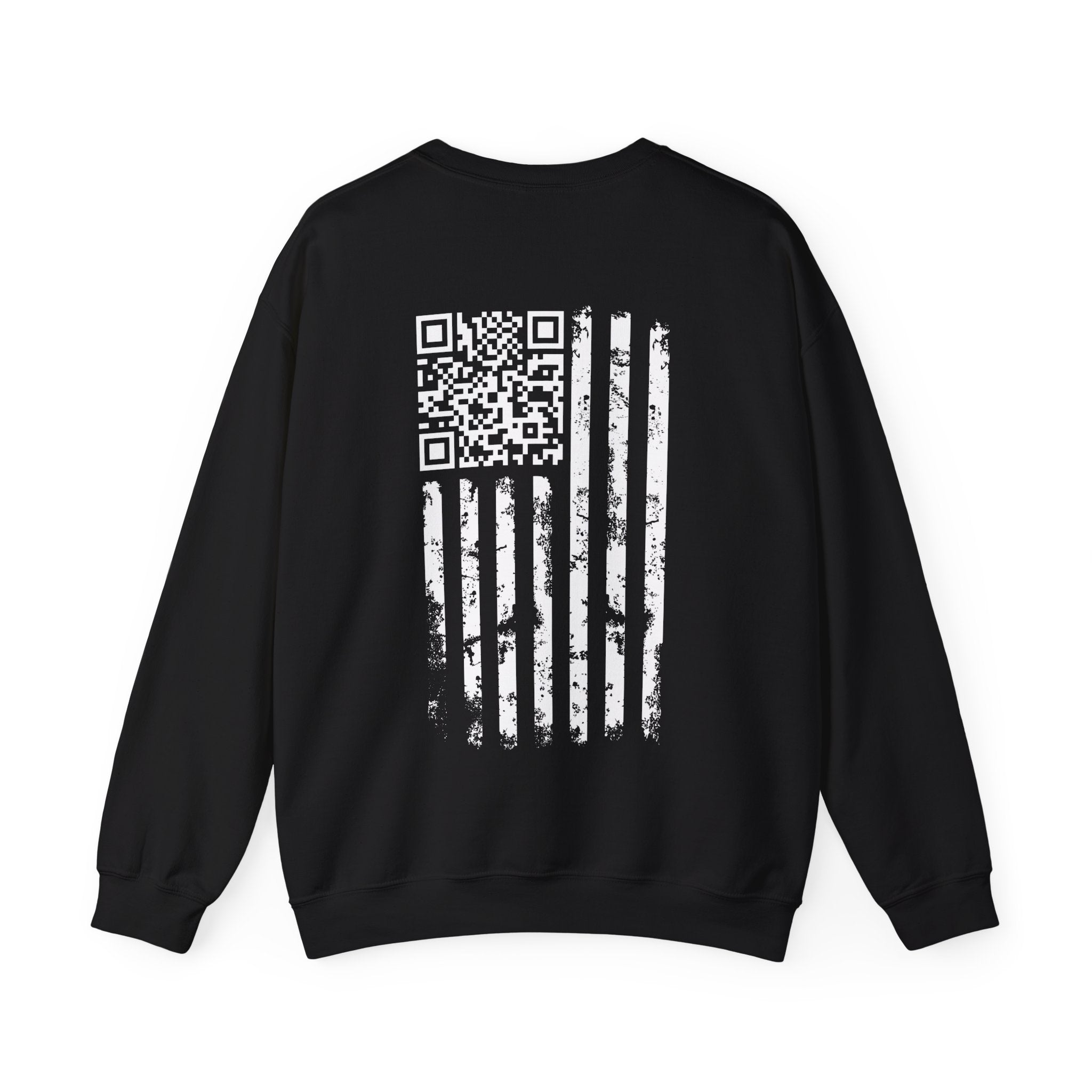 American Flag QR Code Crewneck Sweatshirt