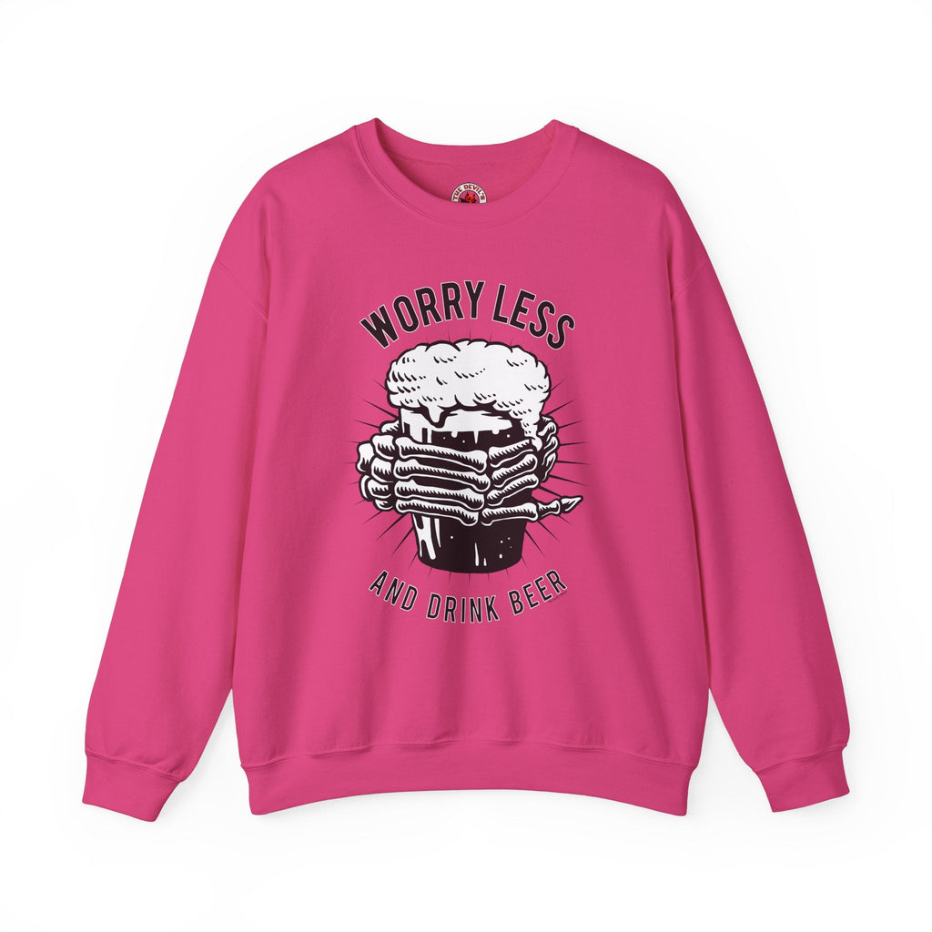 Worry Less and Drink Beer Crewneck Sweatshirt