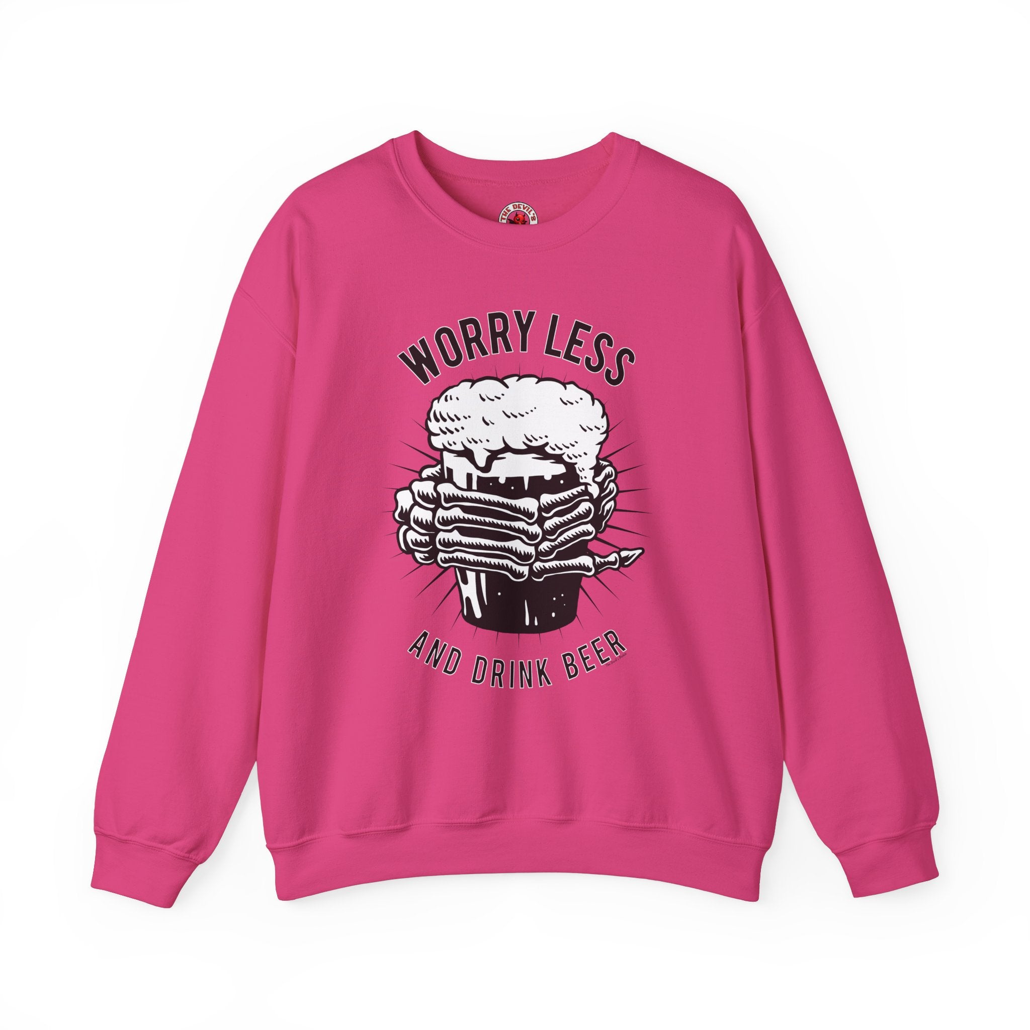 Worry Less and Drink Beer Crewneck Sweatshirt