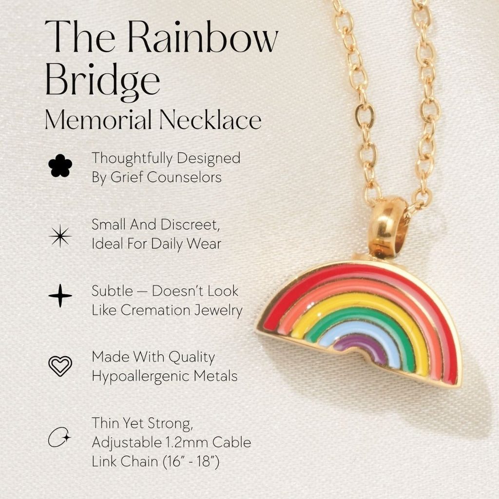 Rainbow - Memorial Necklace for Human Ashes - Rainbow