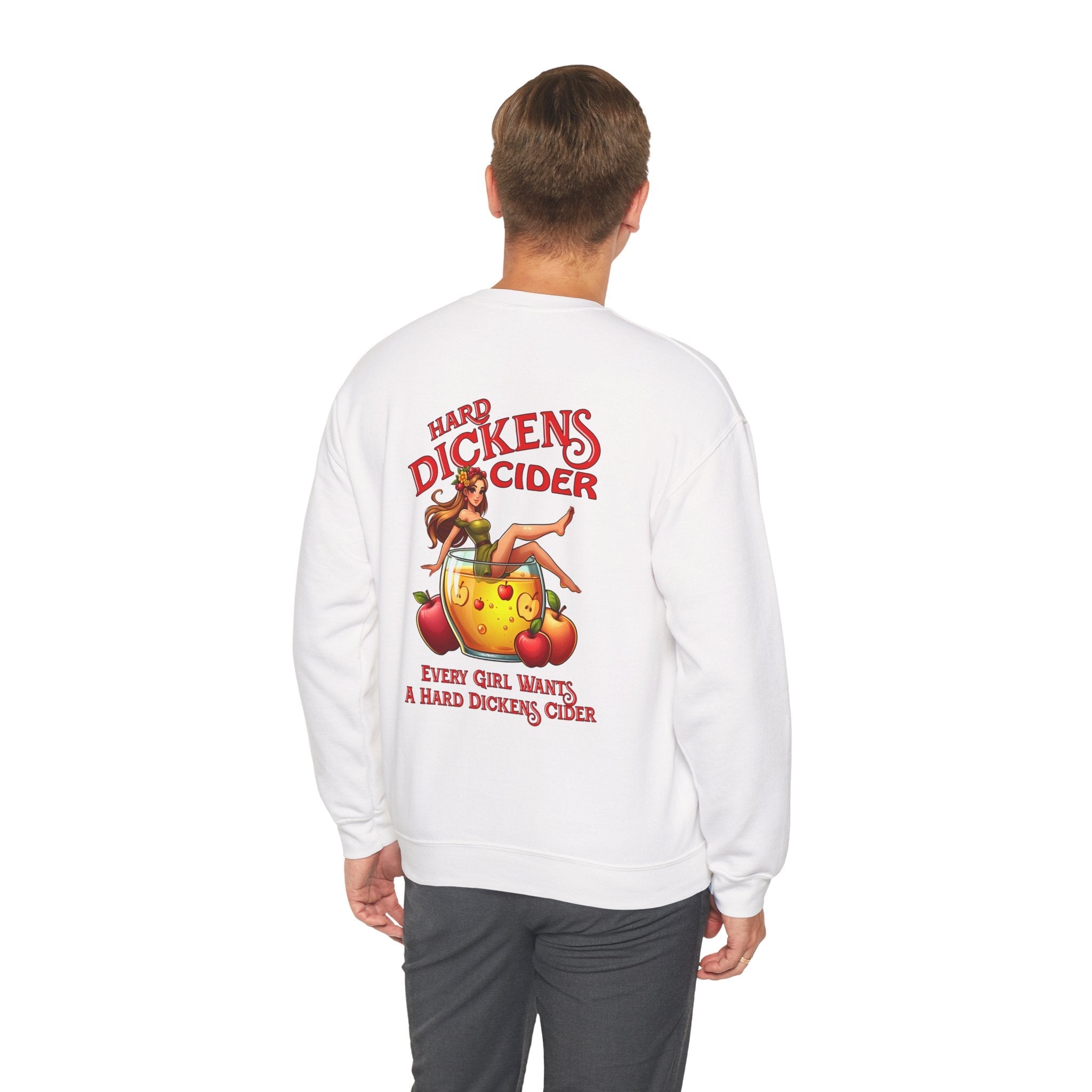 Hard Dickens Cider Front/Back Crewneck Sweatshirt