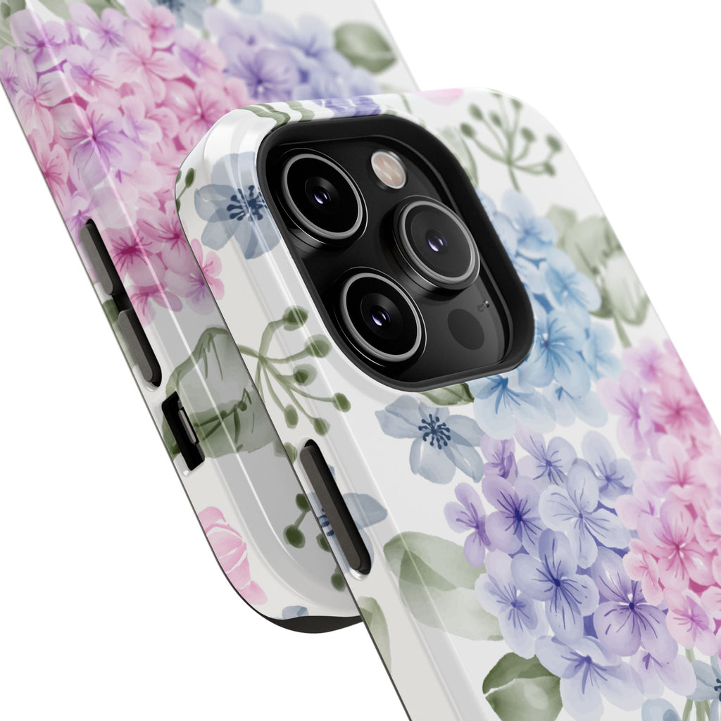 Customizable: Floral Hydrangea Impact-Resistant Phone Case