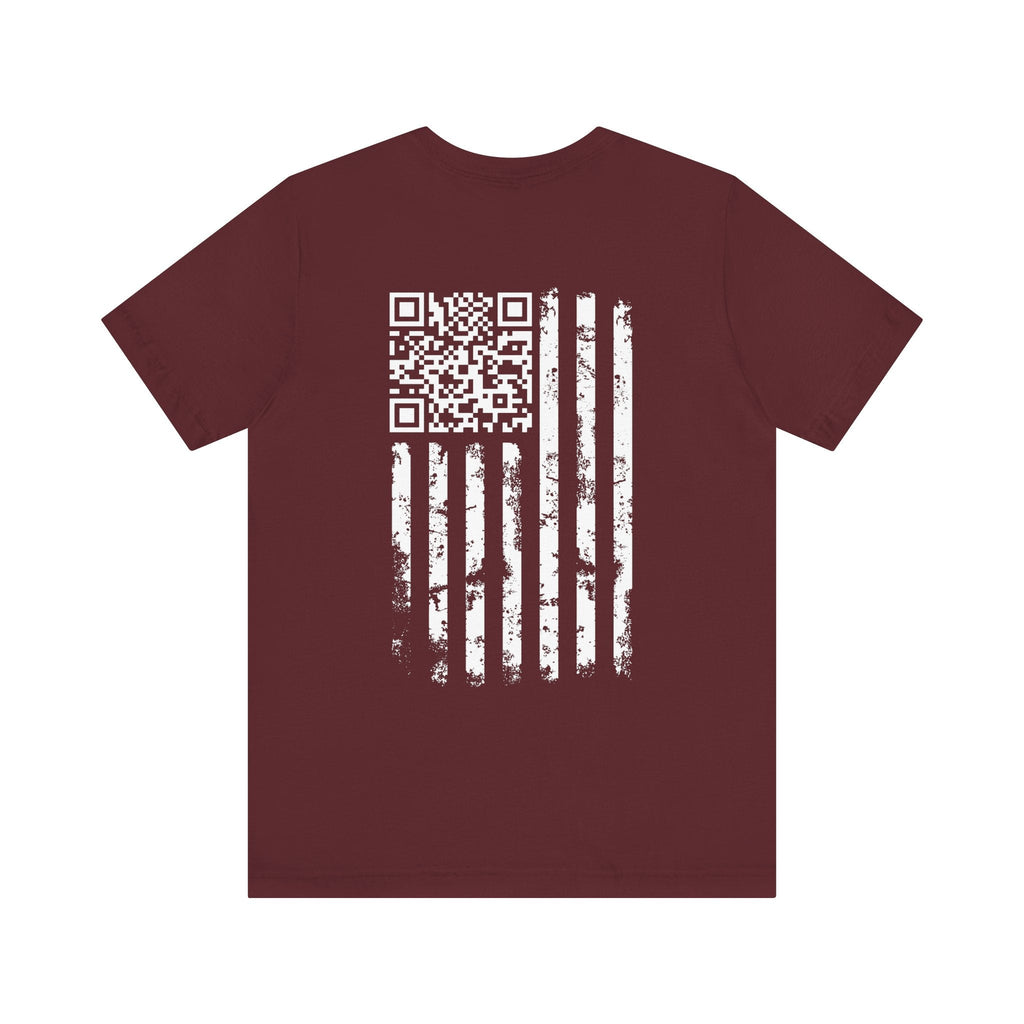 American Flag QR Code T-Shirt